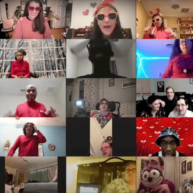 Online Class grid featuring many DMF members
