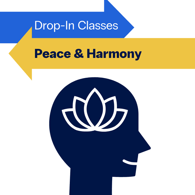 graphic of a smiling head with a lotus flower inside of it