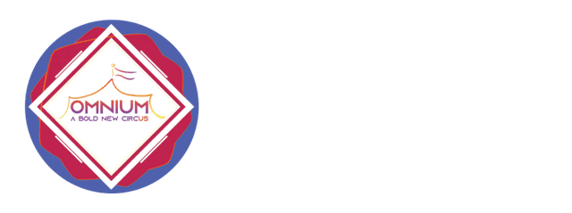Graphic for Omnium Circus, featuring text below that reads "A Bold New Circus"