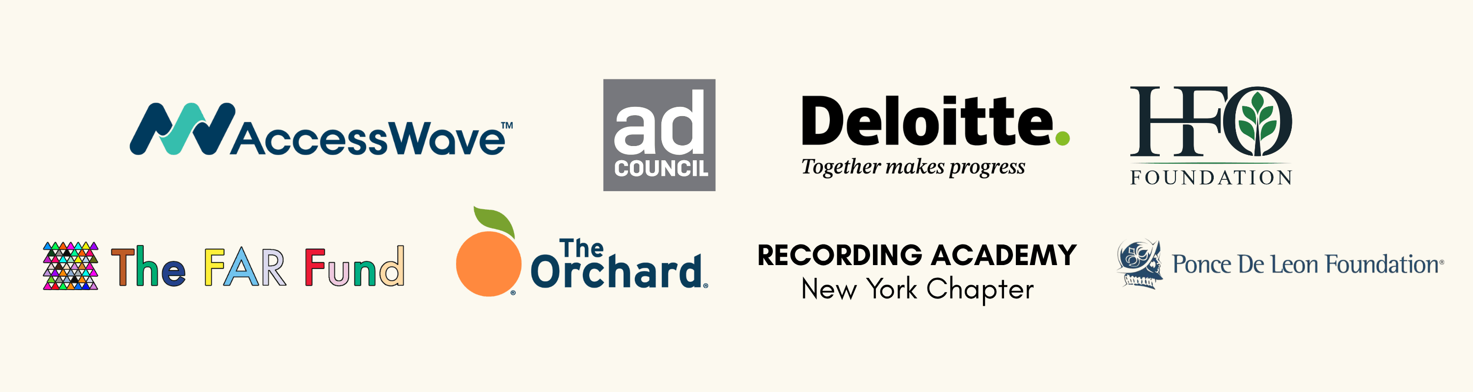 Logos for the danny award sponsors